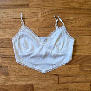NWT Love Tree Ivory Lace Cami (Sz S)